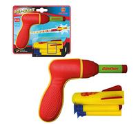 GÜNTHER FLUGSPIELE 1542 - Gioco di razzi Pop Darts, lanciarazzi ad aria compressa per bambini a partire da 4 anni, incl. 1 razzo in schiuma morbida e 2 dardi in schiuma morbida