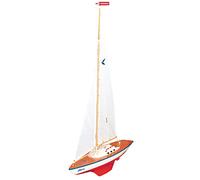 GÜNTHER FLUGSPIELE 1814 - Barca a vela Albatros, grande barca a vela per giocare, circa 71 x 89 cm, di ottima qualità e pronta a navigare, per lago, spiaggia e vasca da bagno