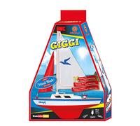 GÜNTHER FLUGSPIELE 1827 - Barca a vela Giggi, piccolo gommone a vela per giocare, di ottima qualità, montato pronto per la navigazione, grande circa 48 x 21 cm, per lago, spiaggia e vasca da bagno