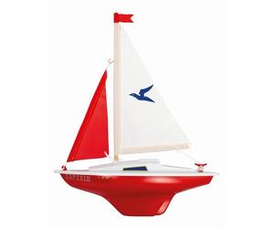 GÜNTHER FLUGSPIELE 1829 - Barca a Vela Capitan Uncino, Piccolo gommone a Vela per Giocare, di Ottima qualità, Pronto per la Navigazione, Circa 24 x 32 cm, per Lago, Spiaggia e Vasca da Bagno