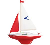 GÜNTHER FLUGSPIELE 1829 - Barca a vela Capitan Uncino, piccolo gommone a vela per giocare, di ottima qualità, pronto per la navigazione, circa 24 x 32 cm, per lago, spiaggia e vasca da bagno