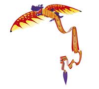 GÜNTHER FLUGSPIELE Dragon 3D Aquilone, Multicolore, 1136