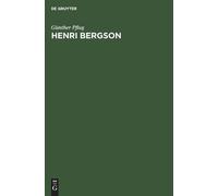 Günther Pflug Henri Bergson (Copertina rigida)