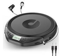 Gueray Lettore CD Portatile Personale con Cuffie Display LCD Protezione Anti-Skip HiFi Classic CD Music Player Supporto Funzione di Memoria PROG Lettore CD per Auto Casa