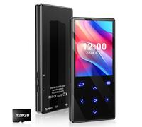 Gueray Lettore MP3 da 128G con Bluetooth 5.0 Lettore Musicale Portatile Digitale con suono HiFi Altoparlante Incorporato Supporto Radio FM Registratore vocale Ebook Scheda TF