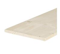 Guercio Tavola lamellare Legno Abete Naturale Levigata - 1200 X 400 mm - Spessore 18 mm