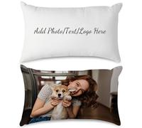 Guerity Federa per cuscino personalizzata con immagine/testo, federa personalizzata con foto 30 x 50 cm, federa per cuscino personalizzata per divano, camera da letto, regalo per moglie, marito, amico