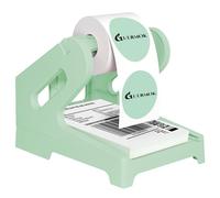 Guermok Porta etichette termiche per rotoli e adesivi pieghevoli a ventola, adesivi fragili per spedizione, supporto per etichette da scrivania, supporto per stampante da tavolo, accessori per casa e