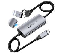 Guermok USB3.0 Video Capture Card, PD 100W Fast Charge 1080P 60FPS USB C a USB-A/C Capture Card, USBC Capture Dispositivi per Quest MacOS PC VR Switch, Steam, Phone Pad, Live Gaming Streaming