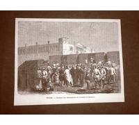 Guerra Austria vs Prussia nel 1866 Partenza di Corazzieri stazione di Breslavia