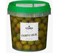 Guerra Campo Real Olive Verdi Intere Ripiene di Acciughe, Sapore Naturale, 1,1l PACK 2