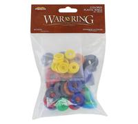 Ares Games WOTR024 - War of The Ring - Colored Plastic Rings (65+ Pieces) Expans