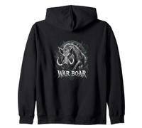Guerra vichinga Cinghiale Norreno Berserker Battaglia Raid Felpa con Cappuccio