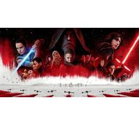 GUERRE STELLARI STAR WARS THE LAST JEDI THEATRICAL TEXTLESS POSTER HAMILL RIDLEY