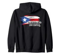 Guerrero Boricua-Puerto Rico Flag Felpa con Cappuccio