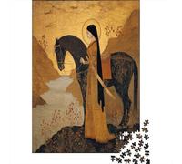 Guerriera sikh del XVIII secolo Puzzle 1000Pcs Decorazione Per La Casa. Rilassamento E Intelligence Per Adulti E Bambini Da 14 Anni 70x50cm/1000pcs