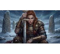 Guerriera Vichinga Puzzle in Legno 1000 Pezzi Adulti E Ragazzi,Legno,Gioco Educativo,Sfida Impossibile,Idea Regalo,Decorazione Casa,dai 14 Anni,Antistress (75x50cm)