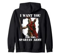 Guerrieri leggendari di Sparta Re Leonida I Spartan Felpa con Cappuccio