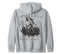 Guerrieri leggendari di Sparta Re Leonida I Spartan Felpa con Cappuccio