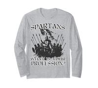 Guerrieri leggendari di Sparta Re Leonida I Spartan Maglia a Manica