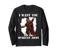 Guerrieri leggendari di Sparta Re Leonida I Spartan Maglia a Manica