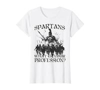 Guerrieri leggendari di Sparta Re Leonida I Spartan Maglietta, Donna, Bianco, S
