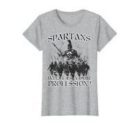 Guerrieri leggendari di Sparta Re Leonida I Spartan Maglietta, Donna, Grigio Melange, M