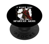 Guerrieri leggendari di Sparta Re Leonida I Spartan PopSockets PopGrip Adesivo