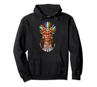 Guerriero Azteco civiltà Azteca Guerriero Maya Antica Felpa con Cappuccio
