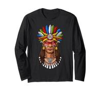 Guerriero Azteco civiltà Azteca Guerriero Maya Antica Maglia a Manica