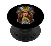 Guerriero azteco civiltà azteca guerriero maya antica PopSockets PopGrip Adesivo