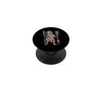 Guerriero azteco Codice messicano Arte Mesoamericana Tribale Azteca PopSockets PopGrip Adesivo