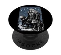 Guerriero con barba vichinga PopSockets PopGrip Adesivo