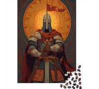 Guerriero del XIII secolo in armatura con spada gigante Jigsaw Puzzle 38x26cm/1000pcs Adulti Puzzle Gioco Educativo Decorazioni Per La Casa