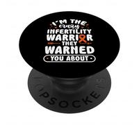 Guerriero dell'infertilità Bold Statement Design PopSockets PopGrip Adesivo