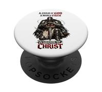 Guerriero di Cristo - Cavaliere Templare cristiano PopSockets PopGrip Adesivo