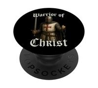 Guerriero di Cristo - Deus Vult PopSockets PopGrip Adesivo
