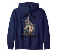 Guerriero di Cristo | Templare cattolico cristiano Felpa con Cappuccio