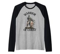 Guerriero di Cristo | Templare cattolico cristiano Maglia con Maniche Raglan