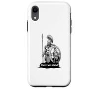Guerriero di Spartan qui siamo in piedi Here we Stand Custodia per iPhone XR