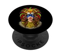 Guerriero giaguaro azteco civiltà azteca guerriero maya PopSockets PopGrip Adesivo