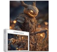 Guerriero greco che indossa un casco da zucca 1000 pezzi puzzle per adulti pittura a olio puzzle artistico colorato puzzle fai da te per decorazione domestica regali puzzle famiglia perfetto per