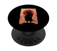 Guerriero Gufo Samurai Giappone Cultura Estetica Tradizione PopSockets PopGrip Adesivo