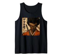 Guerriero Katana del Mese della Storia Nera del combattente dei Samurai africani Canotta