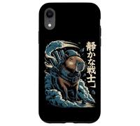 Guerriero mech Capybara con cannoni a vapore e testo kanji Custodia per iPhone XR