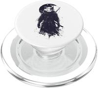 Guerriero Ninja Cat con Katana e Luna PopSockets PopGrip per MagSafe