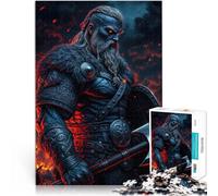 Guerriero norreno epico Puzzle da 1000 pezzi per adolescenti Antistress Vacanza in patria Uccidere il tempo Giocattoli per la decorazione della casa 38x26cm