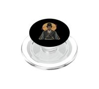 Guerriero Samurai africano Katana Black History Month Bushido PopSockets PopGrip per MagSafe