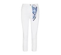Guess 1981 Capri Jeans, Bianco Puro, 27 Donna