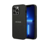 GUESS 3666339088590 Custodia con cordino per Apple iPhone 14 Plus, Nero